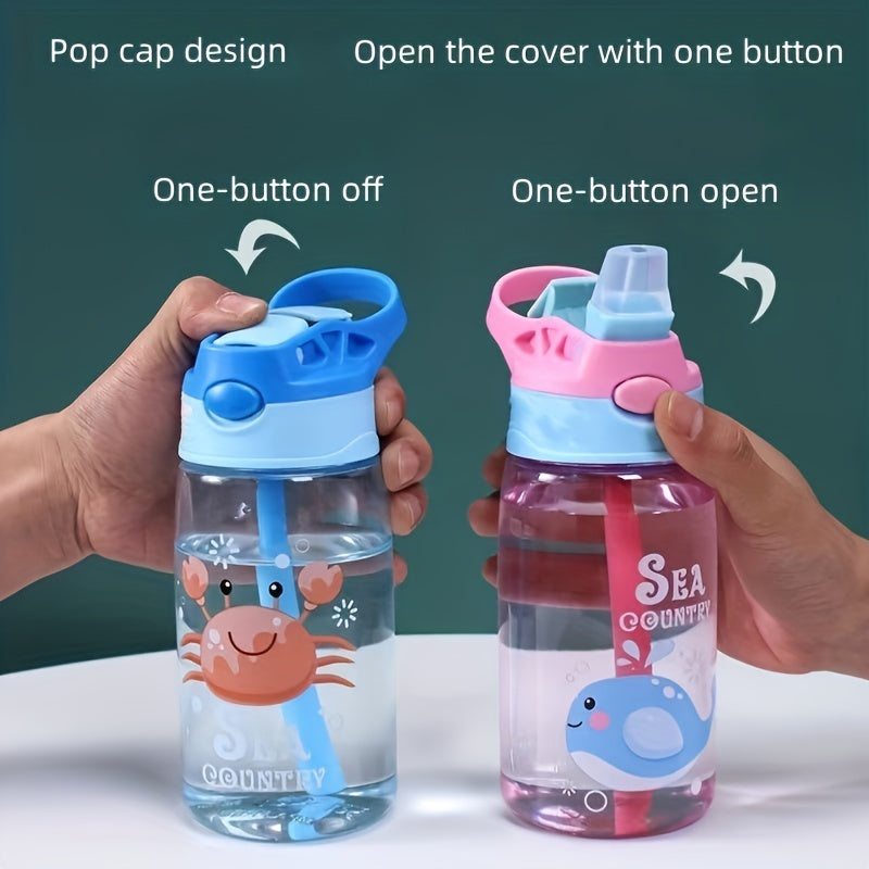 Cartoon Duckbill Straw Cup Leak Proof Outdoor Water Cup