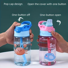 Cartoon Duckbill Straw Cup Leak Proof Outdoor Water Cup