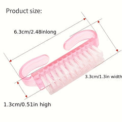 50 Pcs Handle Grip Nail Brush Fingernail Scrub Cleaning Brush