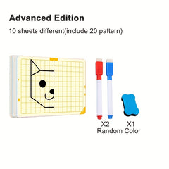 20 Patterns Reusable Lattice Symmetrical Drawing Pen Cards