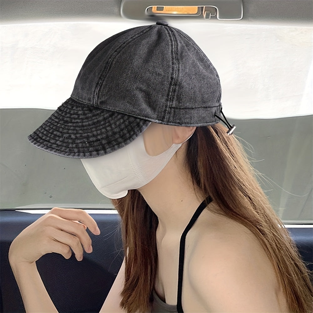 Adjustable Denim Sun Hat UV Protection Bucket Hats for Women