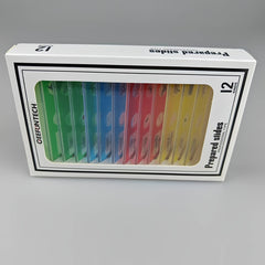 12pcs Plastic Prepared Microscope Slides Biological Specimen