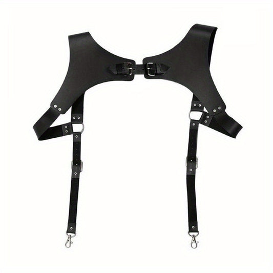 Men's PU Leather Suspender Belt for Costume Party Club