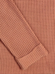  Solid Turtleneck Chunky Knit Sweater