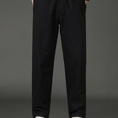 Men's Solid Slim Straight Casual Pants