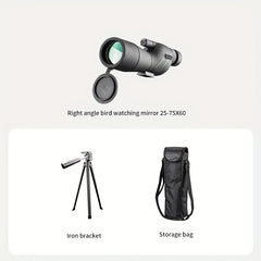 High Definition Monocular Telescope 75X60, Outdoor Camping Bird Watching