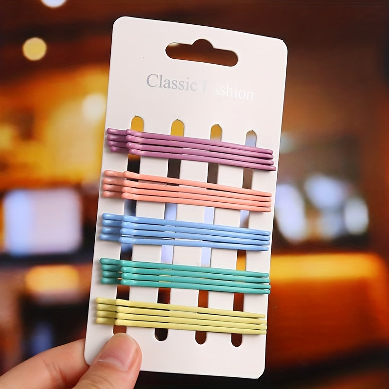 Solid Bobby Pin Side Clip Non slip Bangs Clip