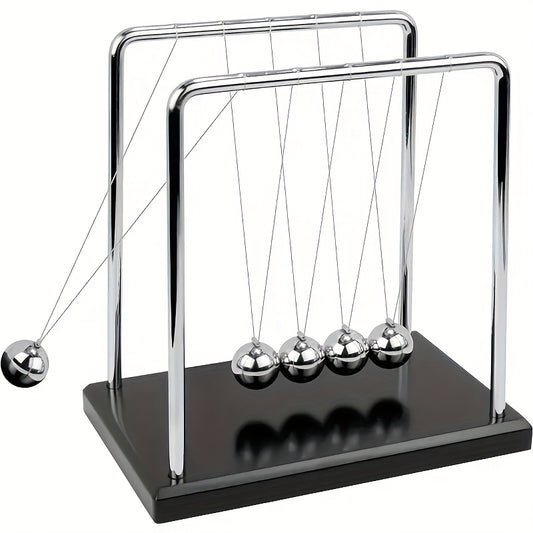 Newton's Cradle Portable Science Toy PP Material 5 Metal Balls