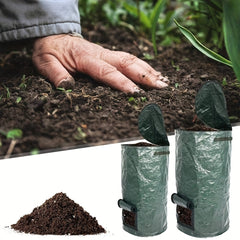 Large Lawn Garden Bag Compostable Heavy Garbage Bag Reusable