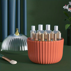 Dustproof Cosmetic Organizer with Transparent Lid