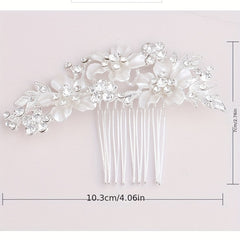 Rhinestone Flower Hair Comb Bridal Hair Accessories
