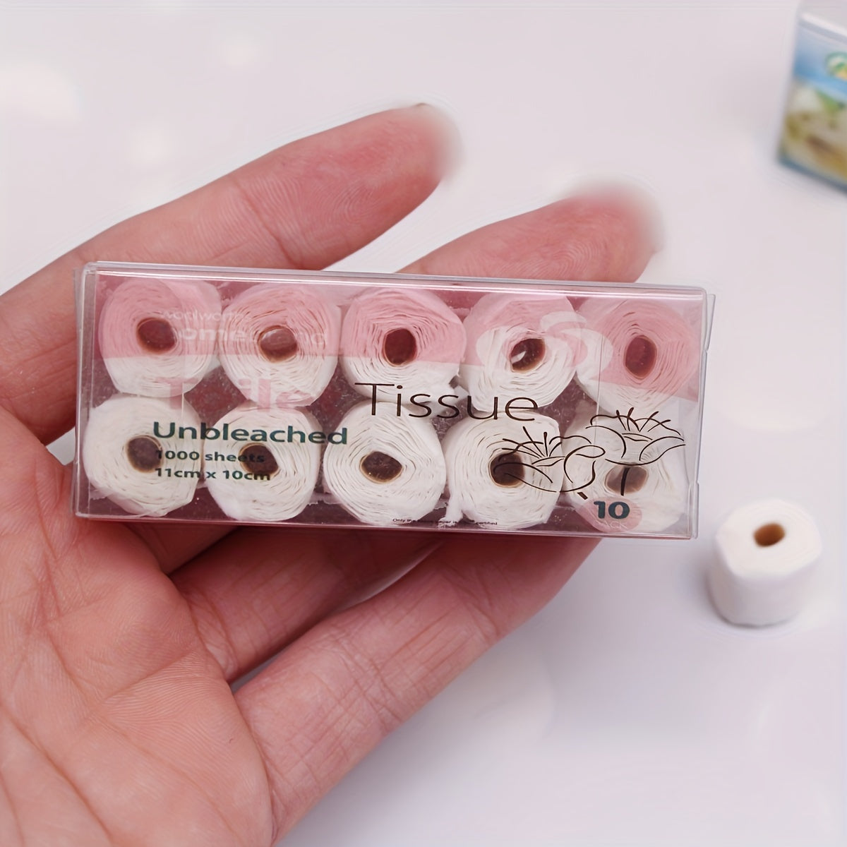DIY Dollhouse Tissue Model Detachable Prop Mixed Colors