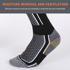 Heated Crew Boot Socks For Men Winter Warm Thermal Socks
