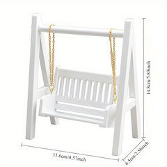 Dollhouse Mini Furniture Garden Swing Ornament