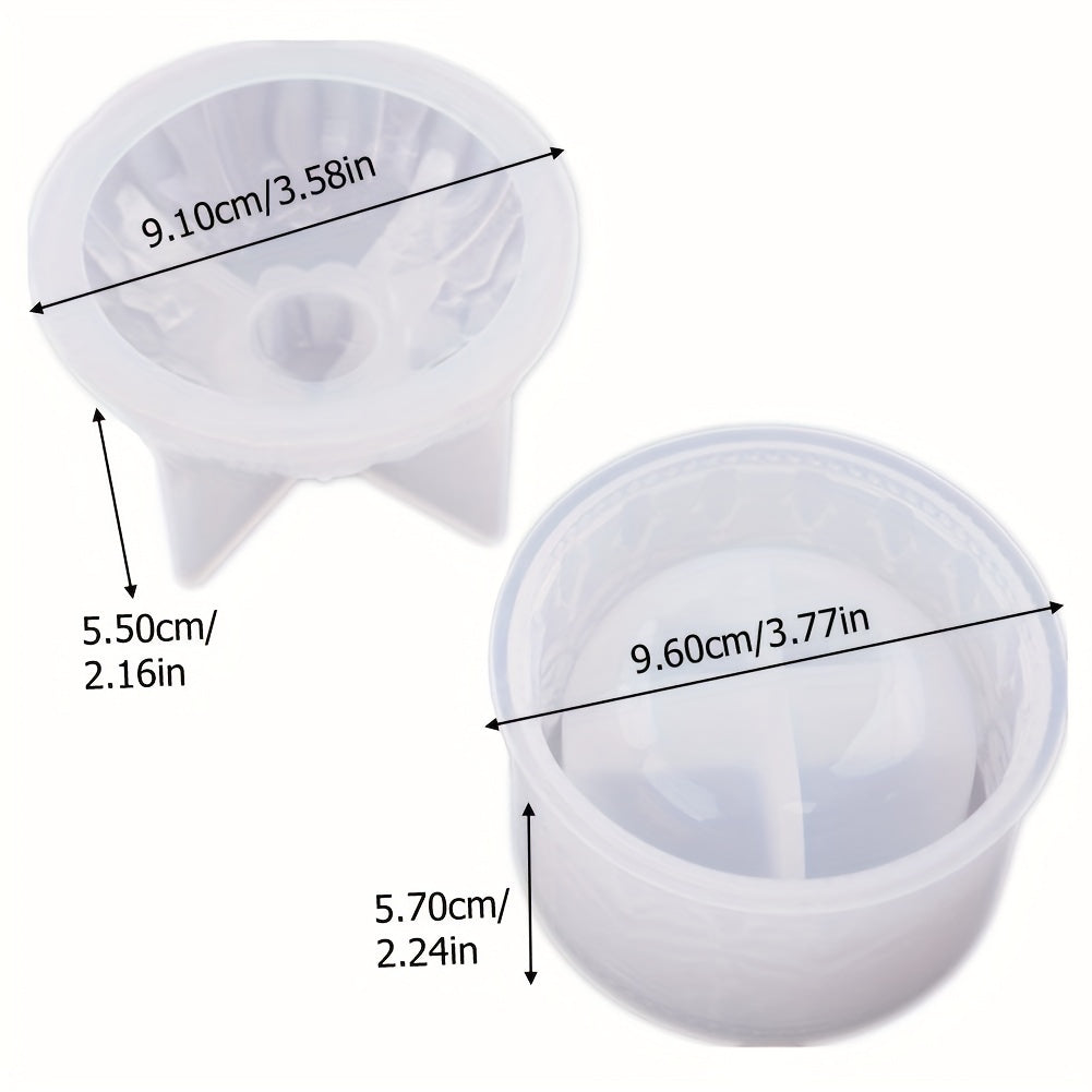 Vintage Jar Resin Mold With Lid for Epoxy Casting DIY Crafts Kits