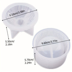Vintage Jar Resin Mold With Lid for Epoxy Casting DIY Crafts Kits