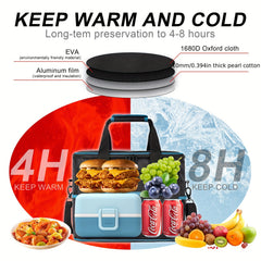 18L Insulated Lunch Bag Leakproof Cooler Tote with Adjustable Shoulder