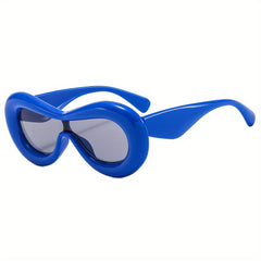 Oversized Cat Eye Sunglasses Thick Frame Eyewear