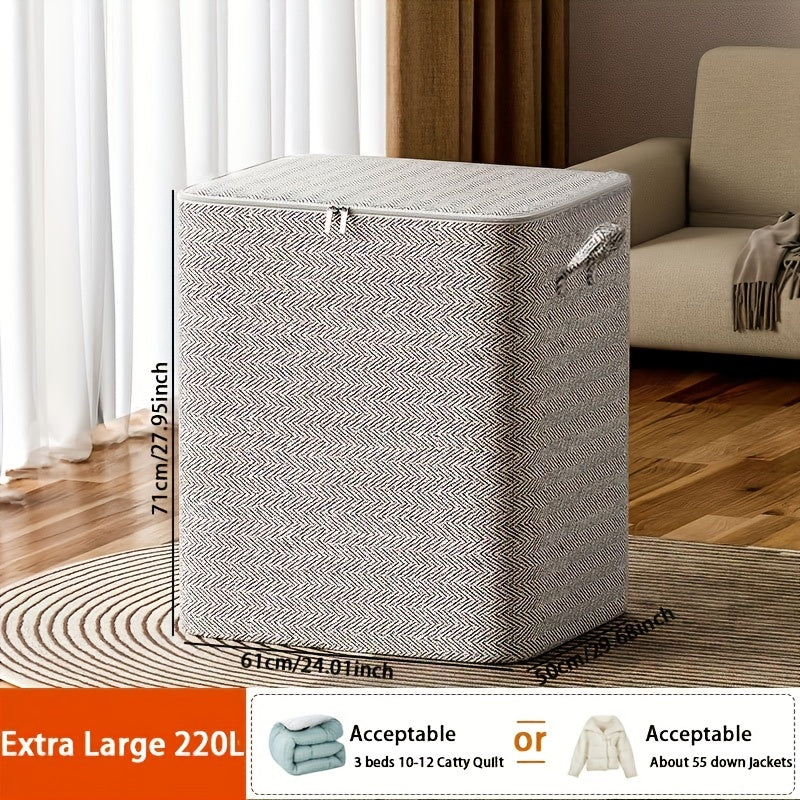 Extra Large Foldable Storage Box, Clothing Packing Bag Organizer