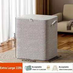 Extra Large Foldable Storage Box, Clothing Packing Bag Organizer
