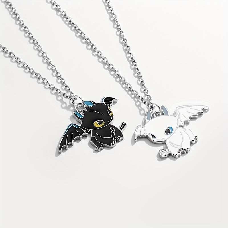 Small Flying Dragon Necklace Dripping Oil Pendant Jewelry
