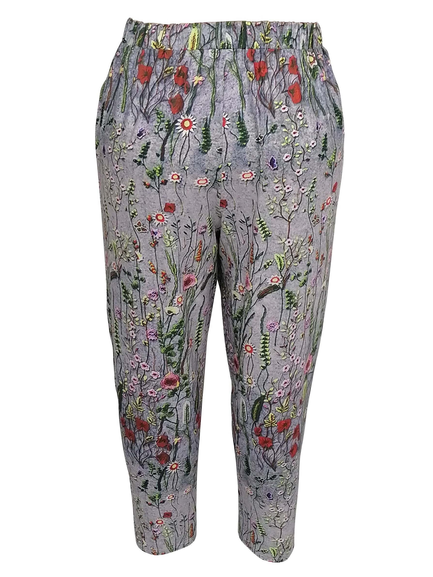  Women's Floral Print Harem Trousers