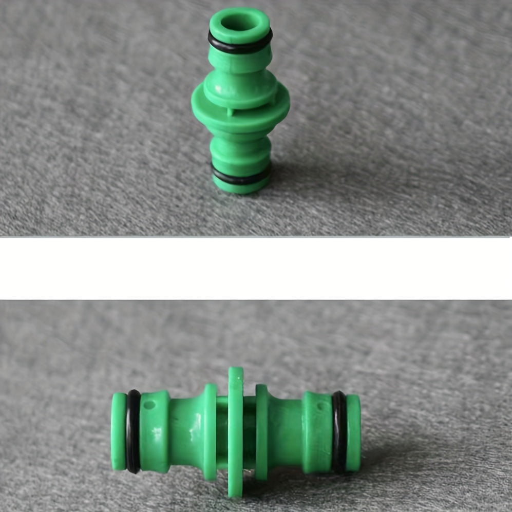 2pcs Plastic Double Extension Pipe Repair Joint Bidirectional Docking Nipple