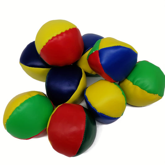 3PCS Leather Round Sandbags Throwing Game Sandbag Ball Student Fitness Props