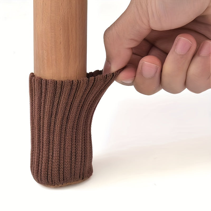 4pcs Wool Chair Foot Cover Wear-resistant Step Protection