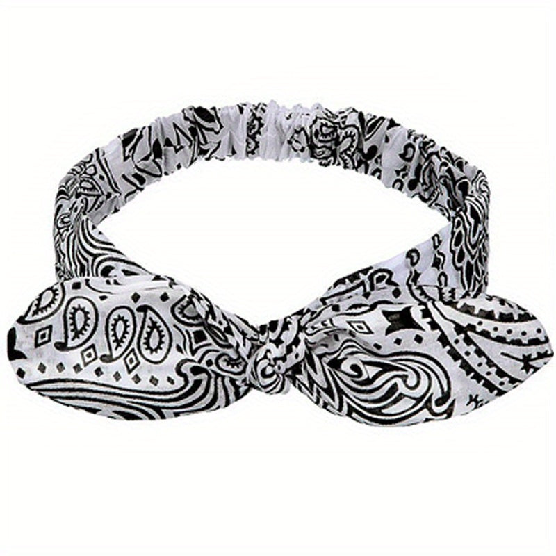 Boho Style Headband Cross Knotted Hair Band Stretchy Bandana