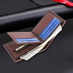 Men's Vintage Style PU Leather Wallet with Multiple Card Slots