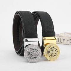 Men's Wild Style Automatic Buckle Belt with Rhinestones
