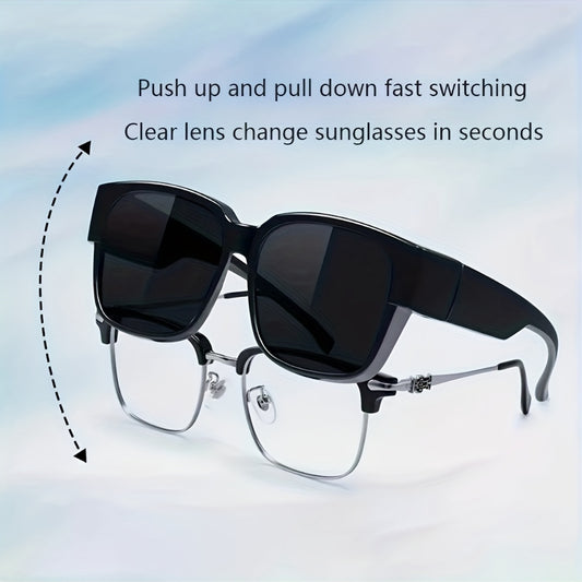 Men's Square Frame Polarized Sunglasses UV400 Sports Fishing Driving Beach Party
