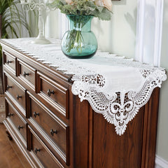 Lace Linen Table Runner Macrame Coffee Table Runners Boho Wedding