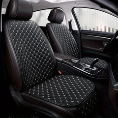 Napa Leather Car Cushion Star Embroidery Back Anti-slip U