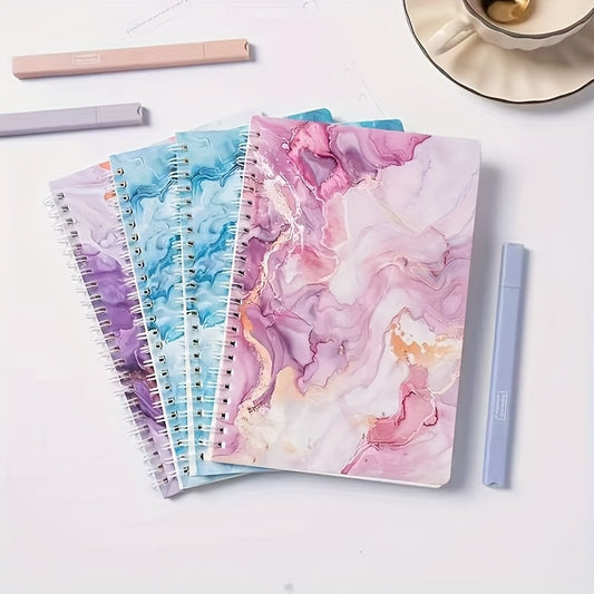Bohemian Lacquer Pattern A5 Spiral Notebook Bright Diary Writing Diary