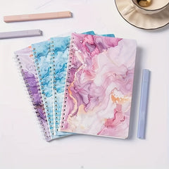 Bohemian Lacquer Pattern A5 Spiral Notebook Bright Diary Writing Diary