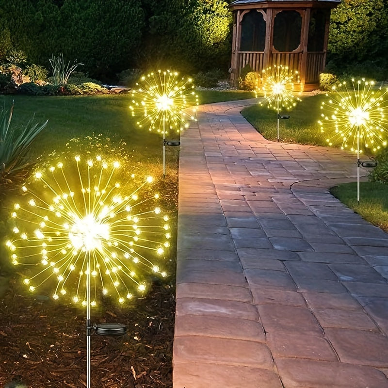 Outdoor Solar Firework Lights with 200 LEDs