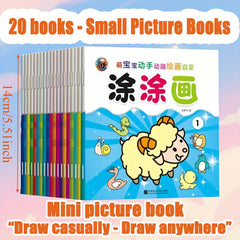 20 Book Set Mini Picture Books for Kids - Convenient Portable Collection
