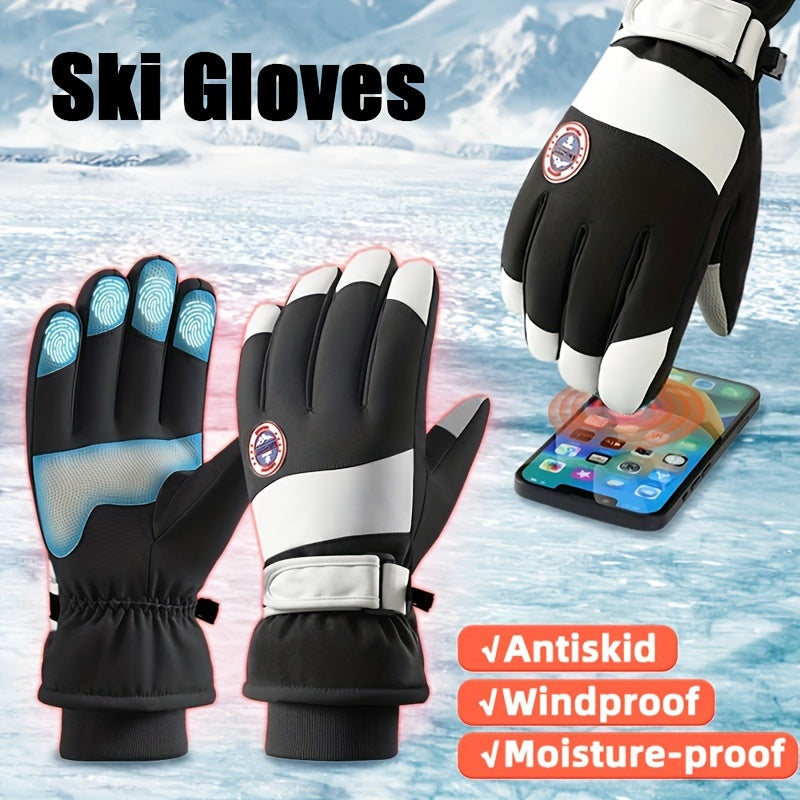 Winter Waterproof Skiing & Driving Gloves w/ Touch Screen - Non Slip