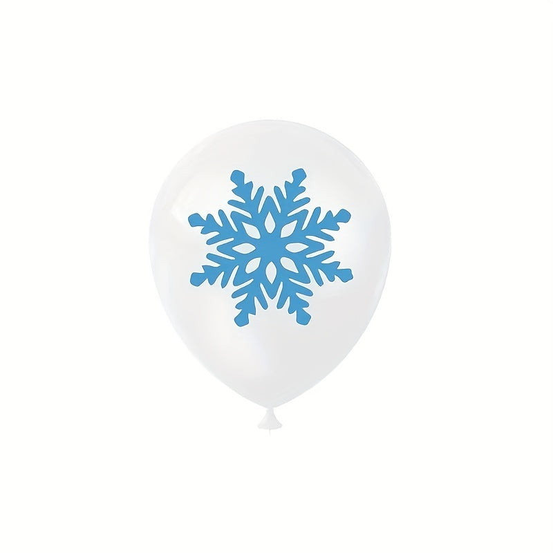 12pcs Snowflake Party Balloons 30 48cm - Birthday Party Supplies