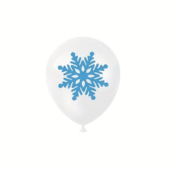 12pcs Snowflake Party Balloons 30 48cm - Birthday Party Supplies