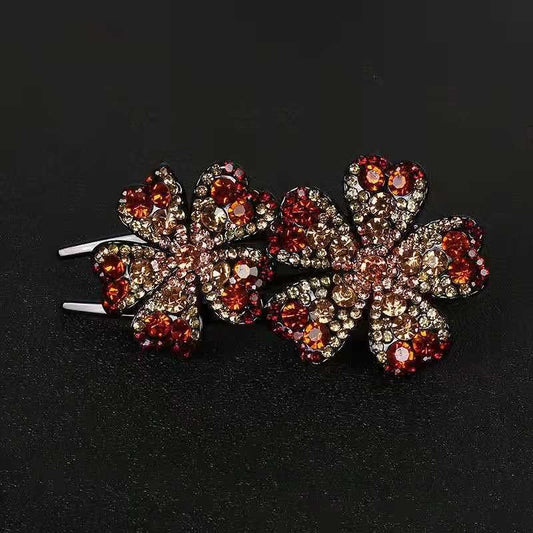 Retro Rhinestone Hair Claw Clip Non Slip Strong Hold Grip