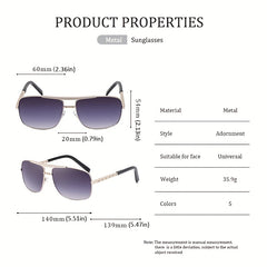 Men's Square Frame UV Protection Sunglasses