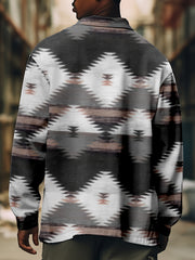 Ethnic Style Men's Long Sleeve Shirt Jacket For Autumn