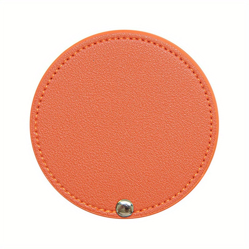 Compact Round Makeup Mirror with Cover Single Sided