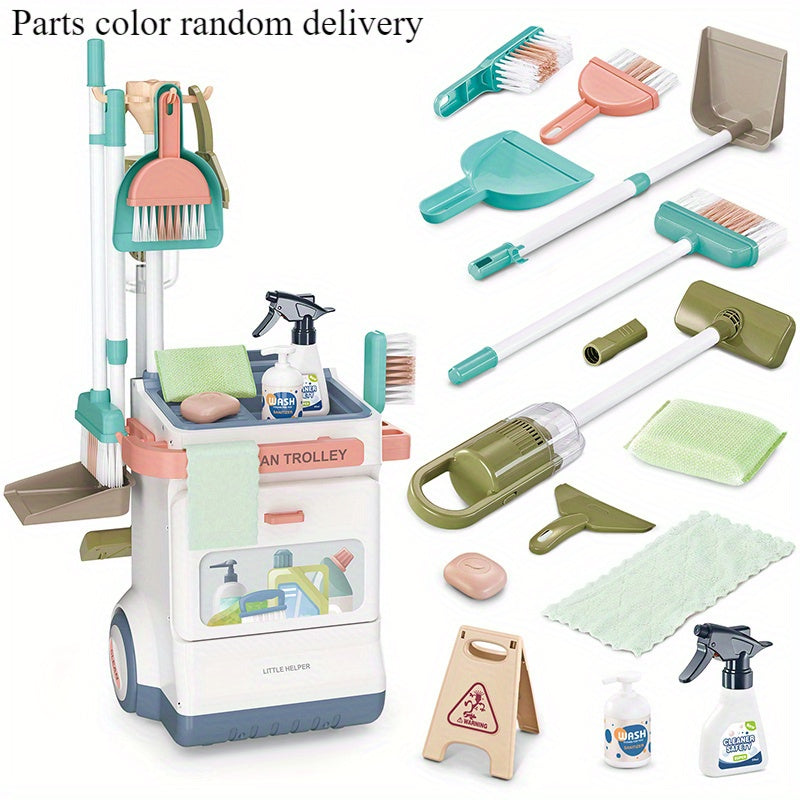 Interactive House Cleaning Pretend Play Set with Storage
