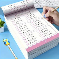 Addition & Subtraction Practice Set - 80 Page Book, Flashcards, Workbook