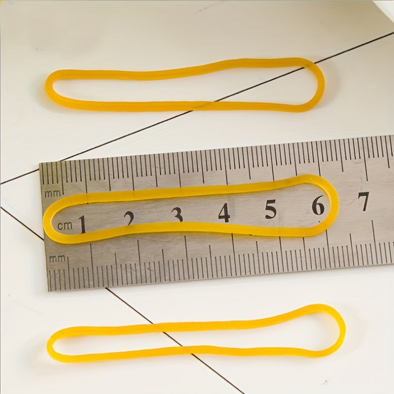 280pcs Rubber Band Yellow Office Rubber Rings
