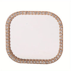 1:12 Makeup Mirror with Pearl Trimmed Frame for OB11 Dollhouse